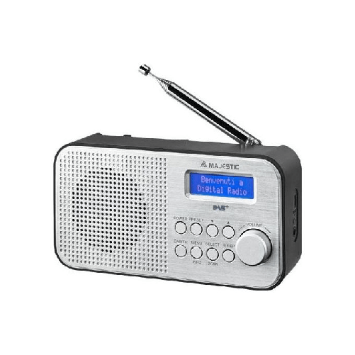 New-Majestic-RT-194-DAB-Portatile-Digitale-Nero-Argento