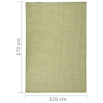 Tappeto da Esterni a Tessitura Piatta 120x170 cm Verde