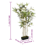 Albero Bambù Artificiale 1288 Foglie 180 cm Verde