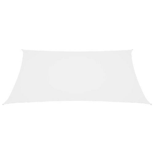 vidaXL Parasole a Vela Oxford Rettangolare 3x4 m Bianco