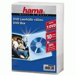 Hama DVD Jewel Case, Slim 10, transparent 10 dischi Trasparente