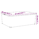 vidaXL Contenitori in Plastica 6 pz 10 L Impilabili