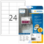 HERMA Special - Permanent selbstklebende, matte Folienetiketten - weiß - 66 x 33,8 mm - 600 Etikett(en) (25 Bogen x 24)