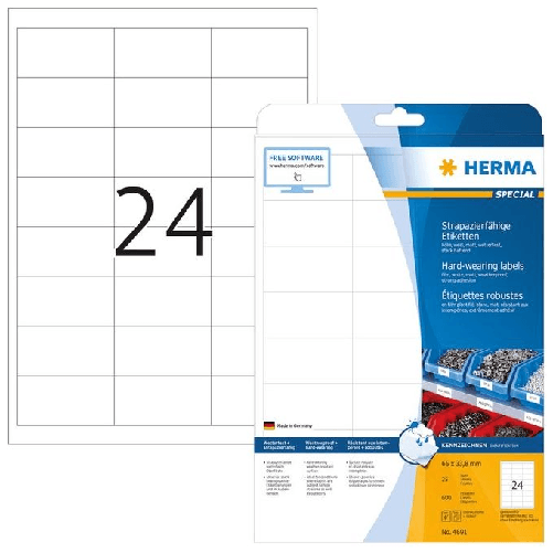 HERMA-4691-etichetta-per-stampante-Bianco-Etichetta-per-stampante-autoadesiva