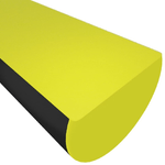 vidaXL Protezione Angoli Giallo e Nero 4x3x100 cm in PU