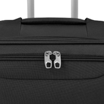 vidaXL 3 pz Set di Valigie Trolley Morbide Nere