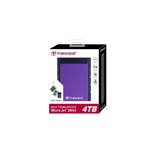 Transcend-StoreJet-25H3-disco-rigido-esterno-4-TB-Nero-Viola