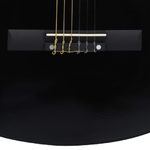 vidaXL Chitarra Classica Principianti e Bambini Custodia Nera 1/2 34"