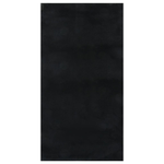 Tappeto Lavabile Soffice Pelo Corto 80x150 cm Antiscivolo Nero