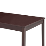 vidaXL Tavolo da Pranzo Marrone Scuro 180x90x73 cm in Legno di Pino