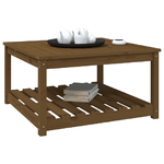 vidaXL Tavolo da Giardino Miele 82,5x82,5x45 cm Legno Massello di Pino