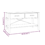 vidaXL Mobile Porta TV Bianco 82x38x45 cm in Legno ingegnerizzato