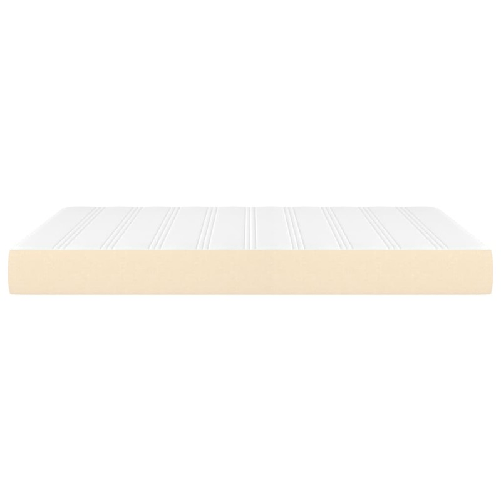 vidaXL Materasso a Molle Insacchettate Cream 140x190x20 cm in Tessuto