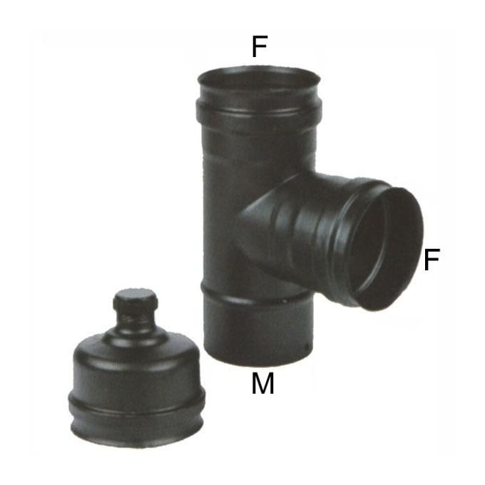 Maral Gomito T Inox 10 Mff Tappo Nero Pellet 300