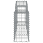vidaXL Cesti Gabbioni ad Arco 3 pz 200x30x60/80 cm Ferro Zincato