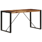 vidaXL Tavolo da Pranzo 140x70x75 cm in Legno Massello di Sheesham