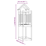 vidaXL Torre da Gioco 52,5x110,5x214 cm in Legno Massello di Douglas