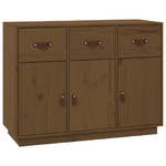 vidaXL Credenza Miele 100x40x75 cm in Legno Massello di Pino