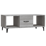 Tavolino da Salotto Grigio Sonoma 102x50x40cm Legno ingegnerizzato