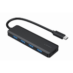 Gembird Hub USB 3.1 (Gen 1) Type-C a 4 porte Nero UHB-CM-U3P4P-01