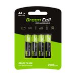 Green-Cell-GR02-batteria-per-uso-domestico-Batteria-ricaricabile-Stilo-AA-Nichel-Metallo-Idruro--NiMH---Green-Cell-Recha