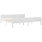 vidaXL Giroletto Bianco in Legno Massello di Pino 200x200 cm