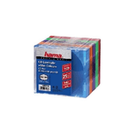 Hama CD Slim Box Pack of 25, Coloured 1 dischi Multicolore