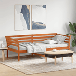 vidaXL Dormeuse Marrone Cera 100x200 cm in Legno Massello di Pino