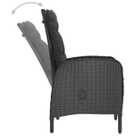 vidaXL Set da Pranzo da Giardino 9 pz Nero