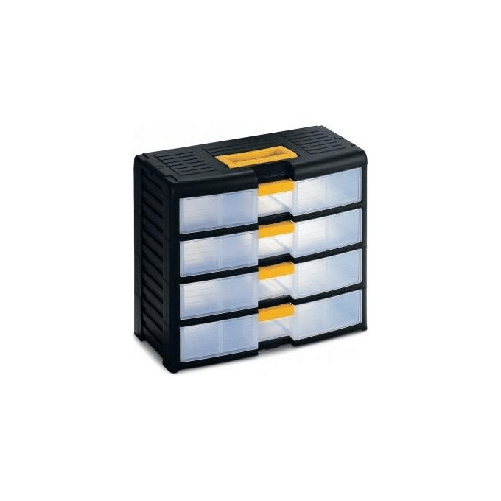 Terry-Store-Age-42001-organizzatore-per-cassetto-di-scrivania-Plastica-Nero-Translucent-Giallo