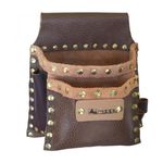 Mass Borsa Carpentiere 2T Cuoio Borchie