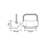 Lampa Porta calzatoia in plastica - E53 - Grande