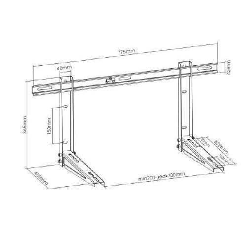 Superior-Electronics-Staffa-Condizionatore-d-Aria-Universale-Airfix-Pro-140g