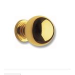 Ghidini 990770501 Pomolo Ottone Lucido a Sfera 70mm