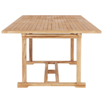 vidaXL Tavolo da Pranzo Allungabile 150-200x100x75 cm Massello di Teak