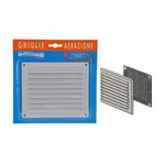 Laventilazione Griglia Pl 175X146 Rete Bl