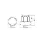 Lampa Set 10 copribulloni cromati in ABS - diametro 32 mm