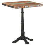 vidaXL Tavolo da Bistrot 60x60x76 cm in Legno Massello di Recupero