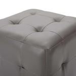 vidaXL Pouf 2 pz Grigio 30x30x30 cm in Similpelle