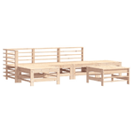 vidaXL Set Salotto da Giardino 6 pz in Legno Massello di Pino