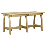 vidaXL Tavolo da Giardino 160x74x75 cm in Legno di Pino Impregnato