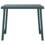 vidaXL Tavolo da Campeggio Verde 79x56x64cm in PP Aspetto in Legno