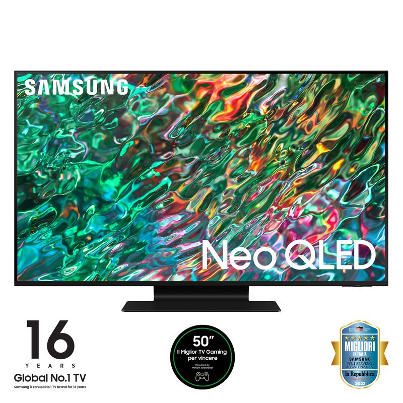 Samsung-TV-Neo-QLED-4K-50”-QE50QN90B-Smart-TV-Wi-Fi-Titan-Black-2022-Mini-LED-Processore-Neo-Quantum-4K-Quantum-HDR-Gaming-mode-Suono-multidimensionale