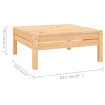 vidaXL Set Salotto da Giardino 5 pz in Legno Massello di Pino