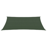 vidaXL Vela Parasole 160 g/m² Verde Scuro 3,5x4,5 m in HDPE