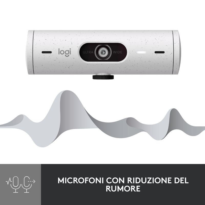 Logitech-Brio-500-webcam-4-MP-1920-x-1080-Pixel-USB-C-Bianco