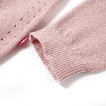 Cardigan da Bambina Lavorato a Maglia Rosa Tenue 140