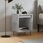 vidaXL Comodino Grigio Cemento 40x35x50 cm in Legno ingegnerizzato