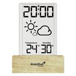 Levenhuk Termoigrometro Digitale Wireless Wezzer Base L60 con Orologio e Funzione di Previsione del Meteo