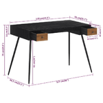 vidaXL Scrivania 117x56,5x75 cm in Teak Massello di Recupero